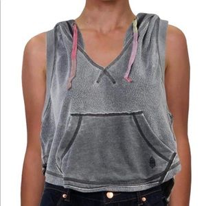 NWT Free People Meadowbrook Sleeveless Hoodie tank top